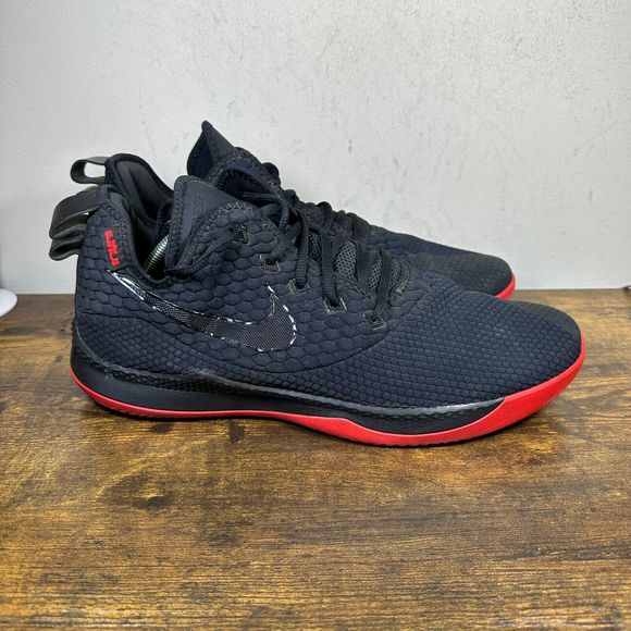 Nike LeBron Witness\u200e III Men's Basketball Shoes Black Red Mens Size 14